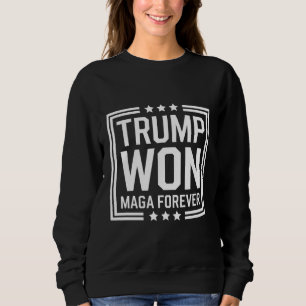 Camiseta Trump ganhou a 47ª eleição presidencial dos EUA Ma