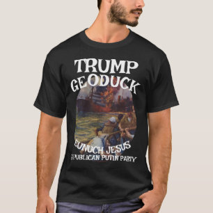 Camiseta Trump Geoduck Eunuch Jesus Naufrágio Republicano