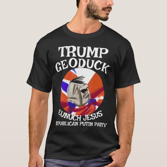 Camiseta Trump Geoduck Eunuch Jesus Partido Pee Republicano (Frente)