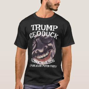 Camiseta Trump Geoduck Eunuco Jesus Republicano Festa Xixi