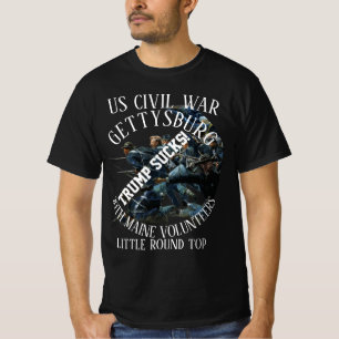 Camiseta Trump GETTYSBURG GUERRA CIVIL EUA 20º MAINE