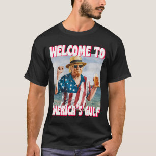 Camiseta Trump Golfo Dos EUA América Engraçado Golfo Do Méx