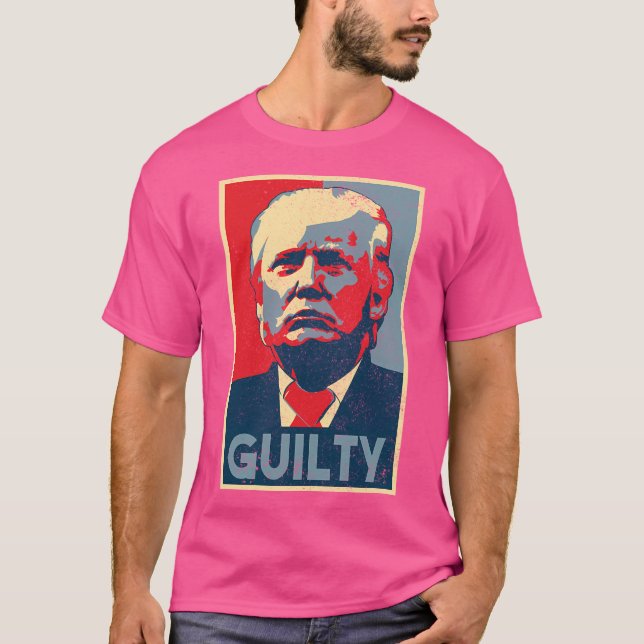 Camiseta Trump Guilty Vestido Design (Frente)