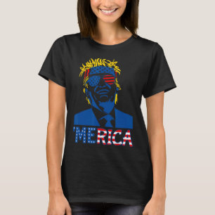 Camiseta Trump Happy 4 De Julho Trump American Flag Gifs