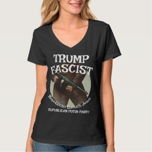 Camiseta Trump ICE FASCISTA GESTAPO REPUBLICANO FALSO JESUS