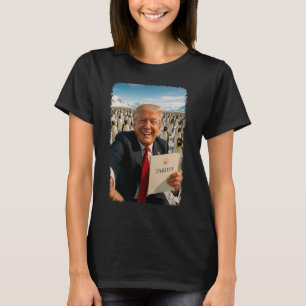 Camiseta Trump Impõe Tarifa Sobre Pinguim Política Irônica