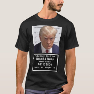 Camiseta Trump Inmate Mugshot T Shirt
