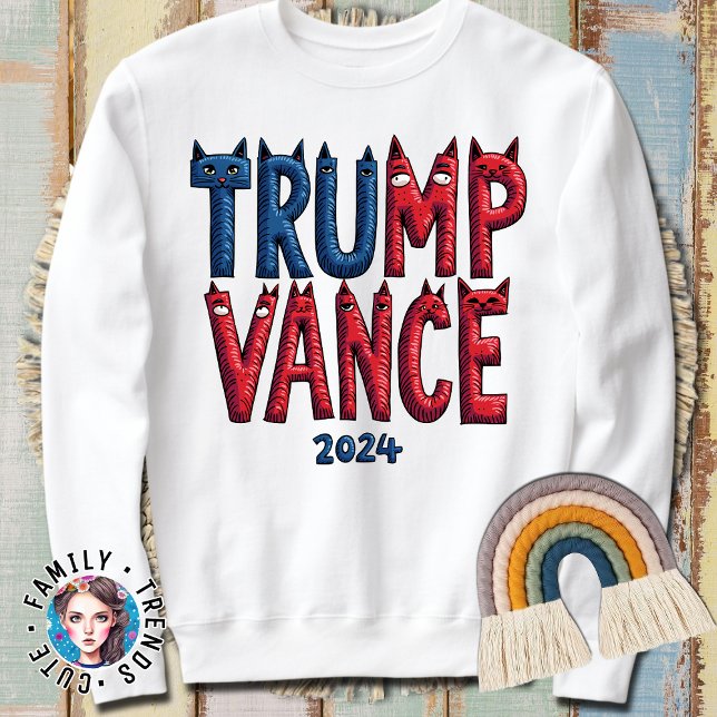Camiseta Trump JD Vance 2024 Cat (Criador carregado)