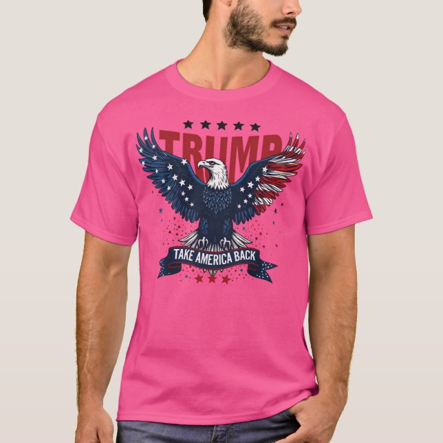 Camiseta Trump leva a América de volta (Frente)