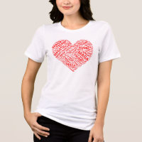 Trump Love Heart Word Cloud Art