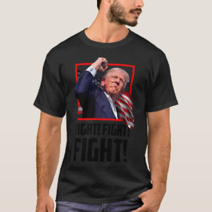 Camiseta Trump Luta Combatendo Combatentes Apoiadores Ameri