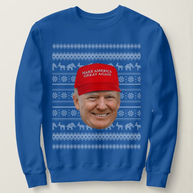 Camiseta TRUMP MAGA Natal (Frente do Design)