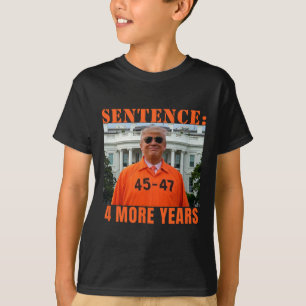 Camiseta Trump Mais 4 Anos Sentença 45 47 Casa Branca Dadd