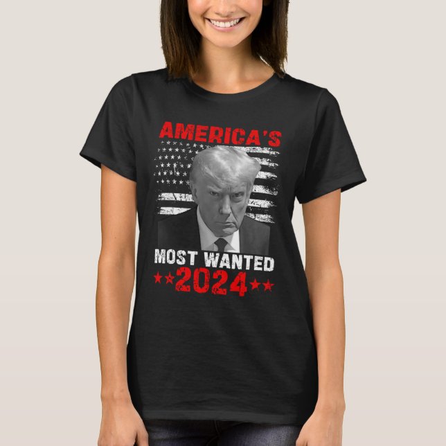 Camiseta Trump Mais Procurado 2024 (Frente)