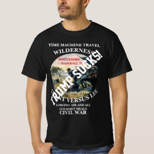 Camiseta Trump MÁQUINA DO TEMPO VIAGEM BATALHA SELVAGERIA