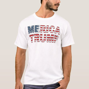 Camiseta Trump Merica 4 de julho Bandeira Americana Murica