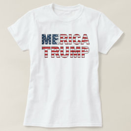 Camiseta Trump Merica 4 de julho Bandeira Americana Murica