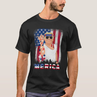 Camiseta Trump Merica Bae Salt Sprinkle American Flag Patri