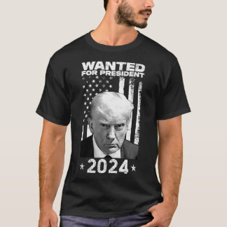 Camiseta Trump Mug Shot Desejado Para Os Eua. Presidente 20