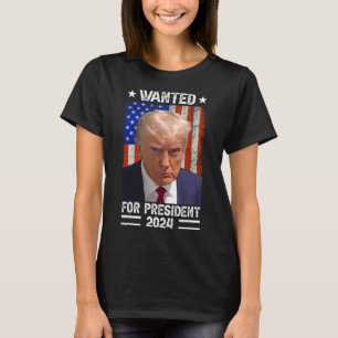 Camiseta Trump Mug Shot Desejado Para Os Eua. Presidente 20