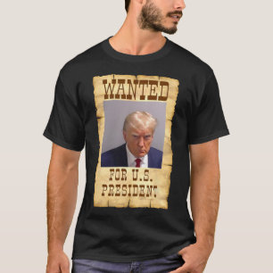Camiseta Trump Mug Shot Desejado Para Os Eua. Presidente 20