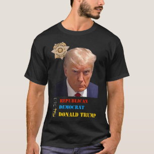 Camiseta Trump Mug Shot - Voto Trump