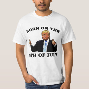 CAMISETA TRUMP NASCIDO EM 4 DE JULHO