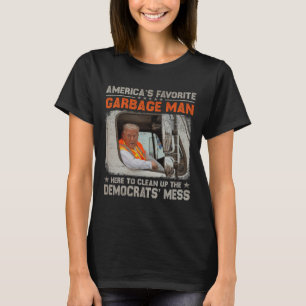 Camiseta Trump o homem do lixo favorito da América Trump no