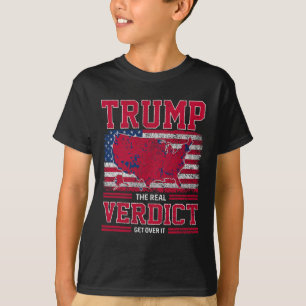 Camiseta Trump O Verdicto Verdadeiro Supere A Inauguração D