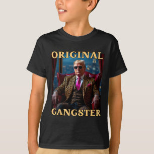 Camiseta Trump Original Gangster Engraçado Donald Trump _1