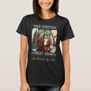Camiseta Trump Papais noeis 47º Presidente Faça Excelente d