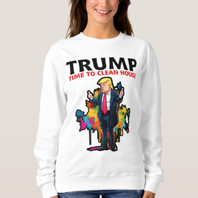 Camiseta Trump para o Presidente 2024, Faça com que a Améri (Frente)