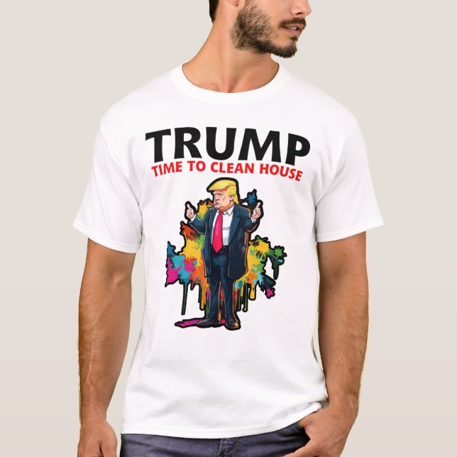 Camiseta Trump para o Presidente 2024, Faça com que a Améri (Frente)