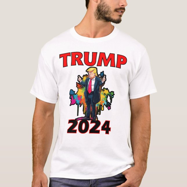Camiseta Trump para o presidente 2024, Make America Excelen (Frente)