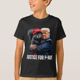 Camiseta Trump Para Porca-Porca Justiça De Esquilo Para Pea