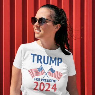 Camiseta Trump Para Presidente 2024