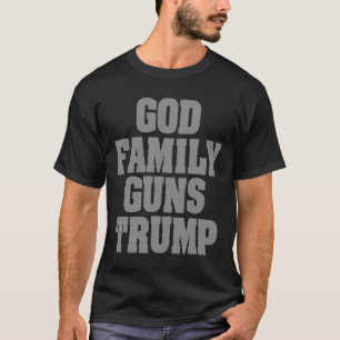 Camiseta Trump Patriótico Família Guns Trump