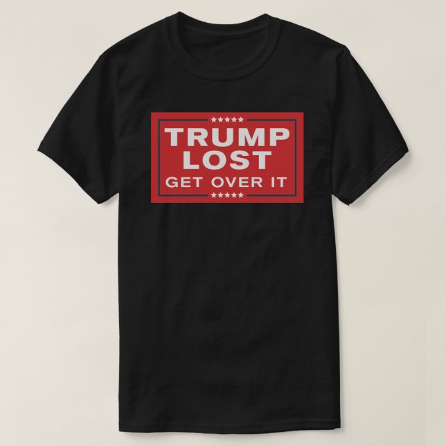 Camiseta Trump Perdido - Supere - Sinal de Campanha - Rua d (Frente do Design)