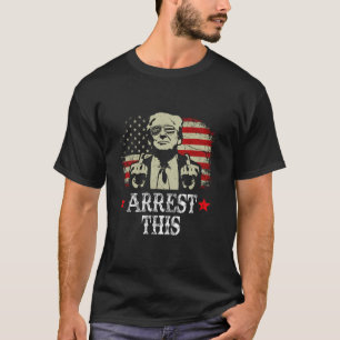 Camiseta Trump Prende Este Engraçado Trump 2024 Condenado F