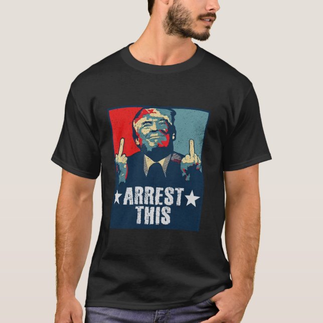 Camiseta Trump Prende Este Engraçado Trump 2024 Condenado F (Frente)