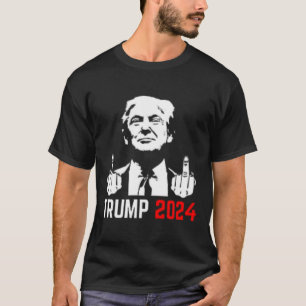 Camiseta Trump Prende Os Dedos De 2024 América Usa Flagaind
