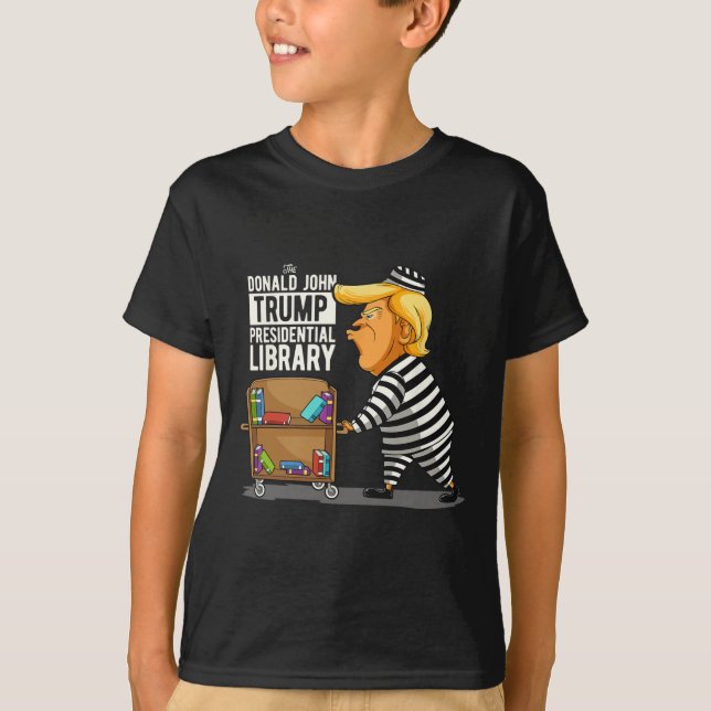 Camiseta Trump Presidencial Biblioteca Funny Anti Trump (Frente)