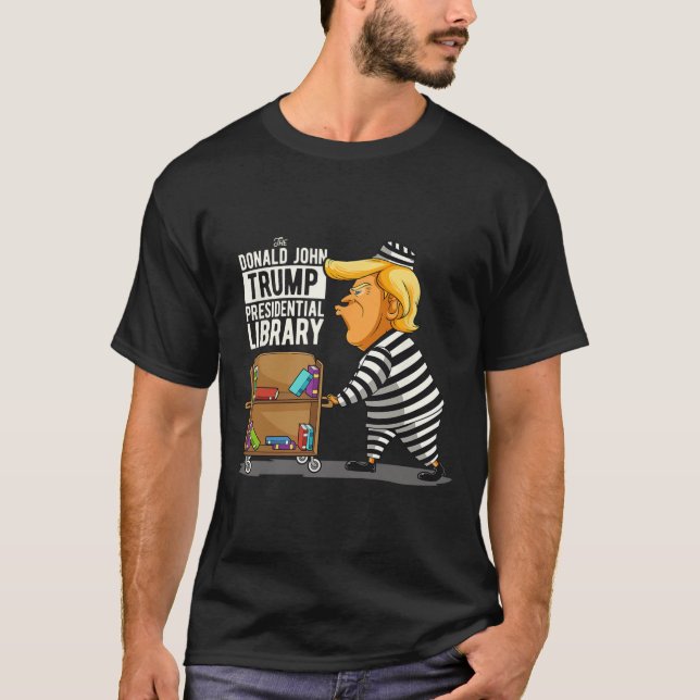 Camiseta Trump Presidencial Biblioteca Funny Anti Trump (Frente)