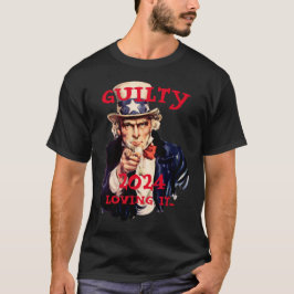 Camiseta Trump Preso Condenado 2024 Tio Sam FOTO DE PRISÃO