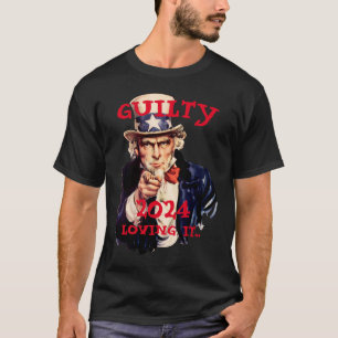 Camiseta Trump Preso Condenado 2024 Tio Sam FOTO DE PRISÃO