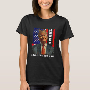 Camiseta Trump Rei Presidente Viva o Rei Trump
