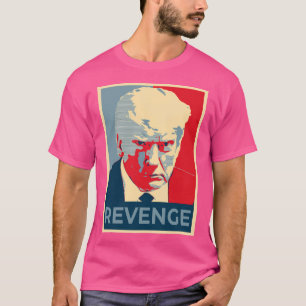 Camiseta Trump Revenge Mugshot Real - Prisão oficial Mug S