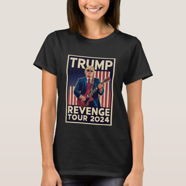 Camiseta Trump Revenge Tour 2024 Eleições Políticas 2024 (Frente)