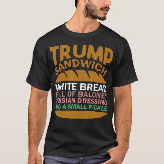 Camiseta Trump Sandwich White Bread Cheio De Baloney