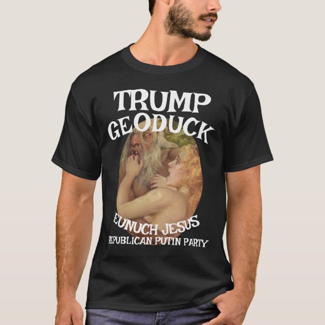 Camiseta Trump Satyr Night Geoduck Jesus Republicano WH (Frente)